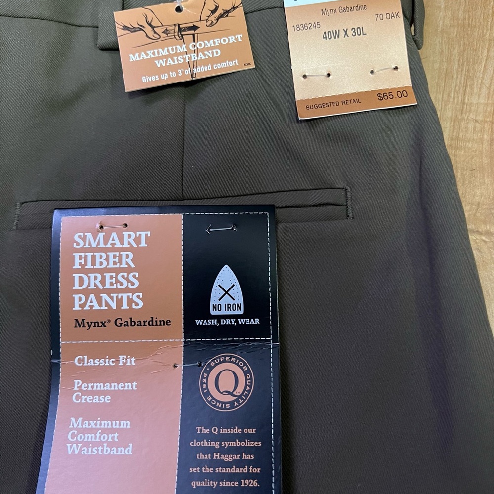 haggar men’s slacks 40Wx30L